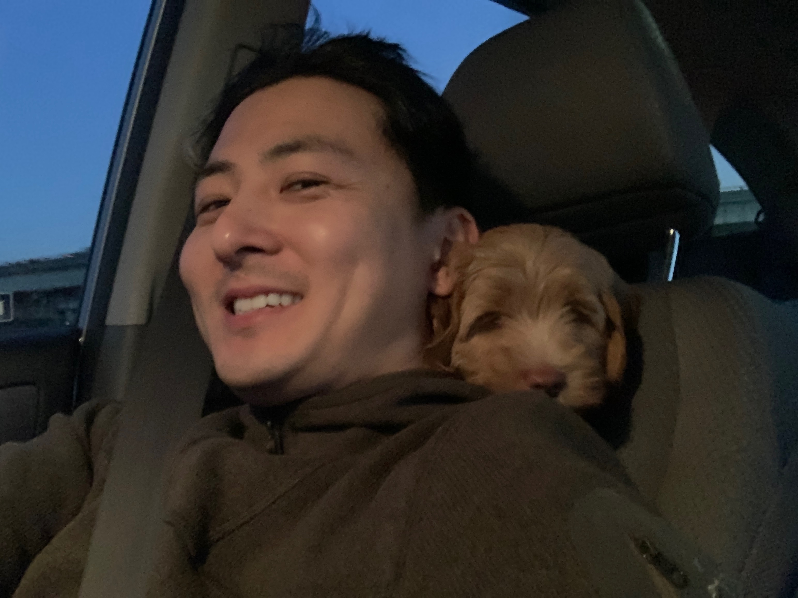 Car ride home with Ollie