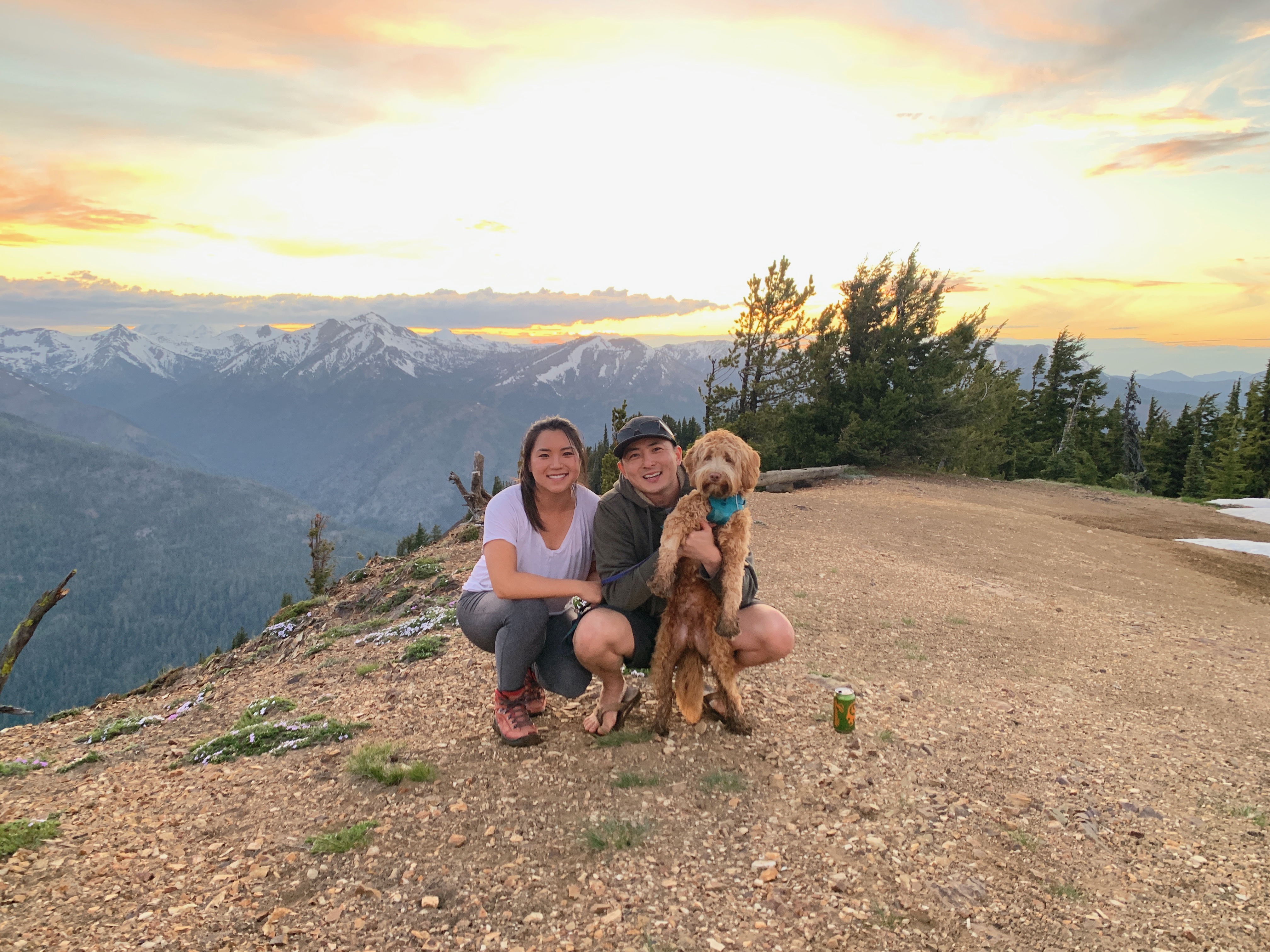 Mom, Dad, and Ollie at Timberwolf Mountain